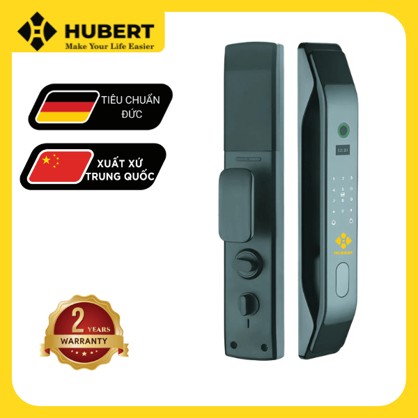 KHÓA CỬA GỖ HUBERT HB CG26 DARK GRAY