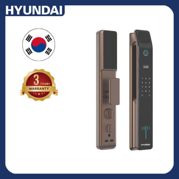 Khóa Cửa Gỗ HYUNDAI HY-SLA808 AMBER GOLD