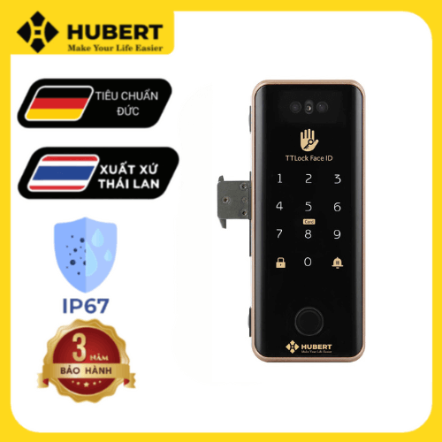 Khóa Cửa Kính HUBERT HB CK79F BLACK
